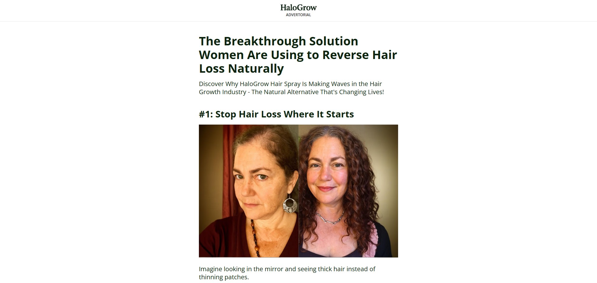 HaloGrow Hair Spray proizvod