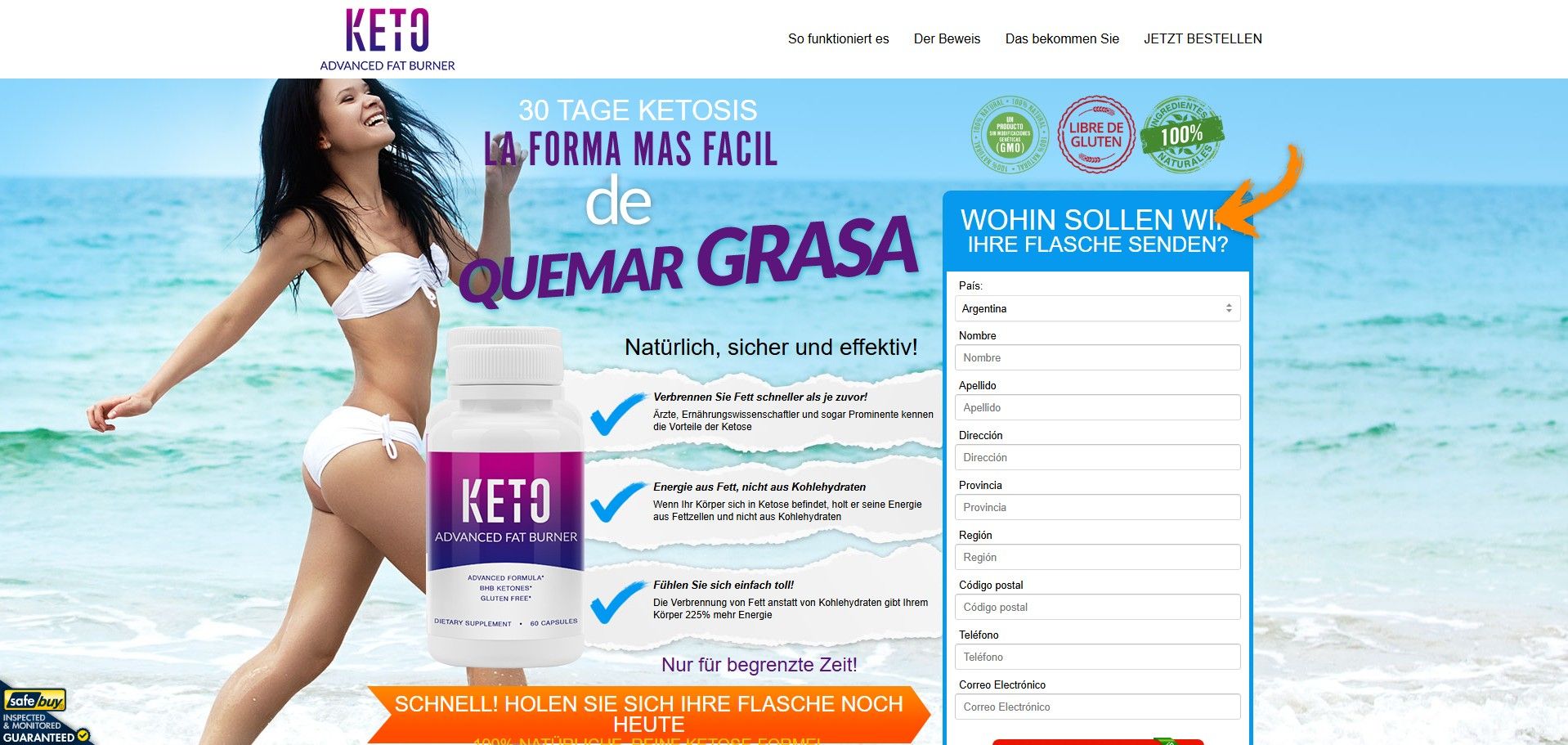 KETO napredni sredstvo za sagorevanje masti u kapsulama