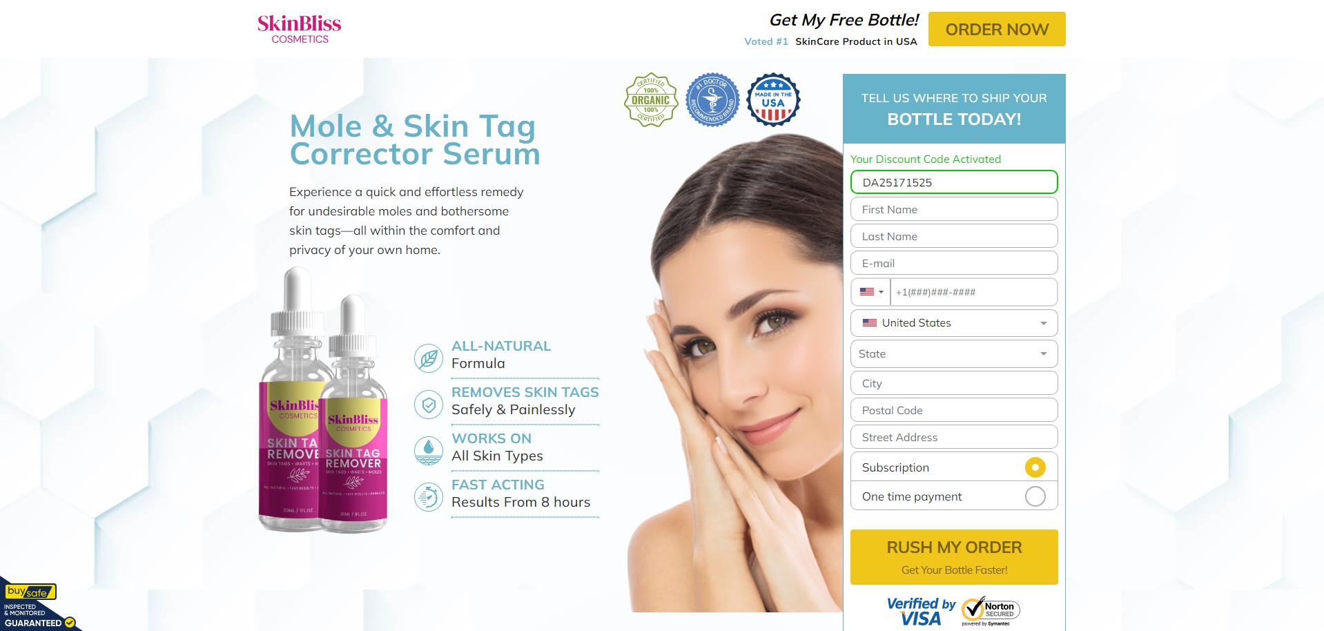 SkinBliss Cosmetics Skin Tag Remover